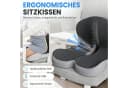 wohnTRAUM24 Orthopädisches Sitzkissen Grau Memory Foam Bild 4