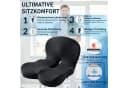 wohnTRAUM24 Orthopädisches Sitzkissen Memory Foam Schwarz Bild 1