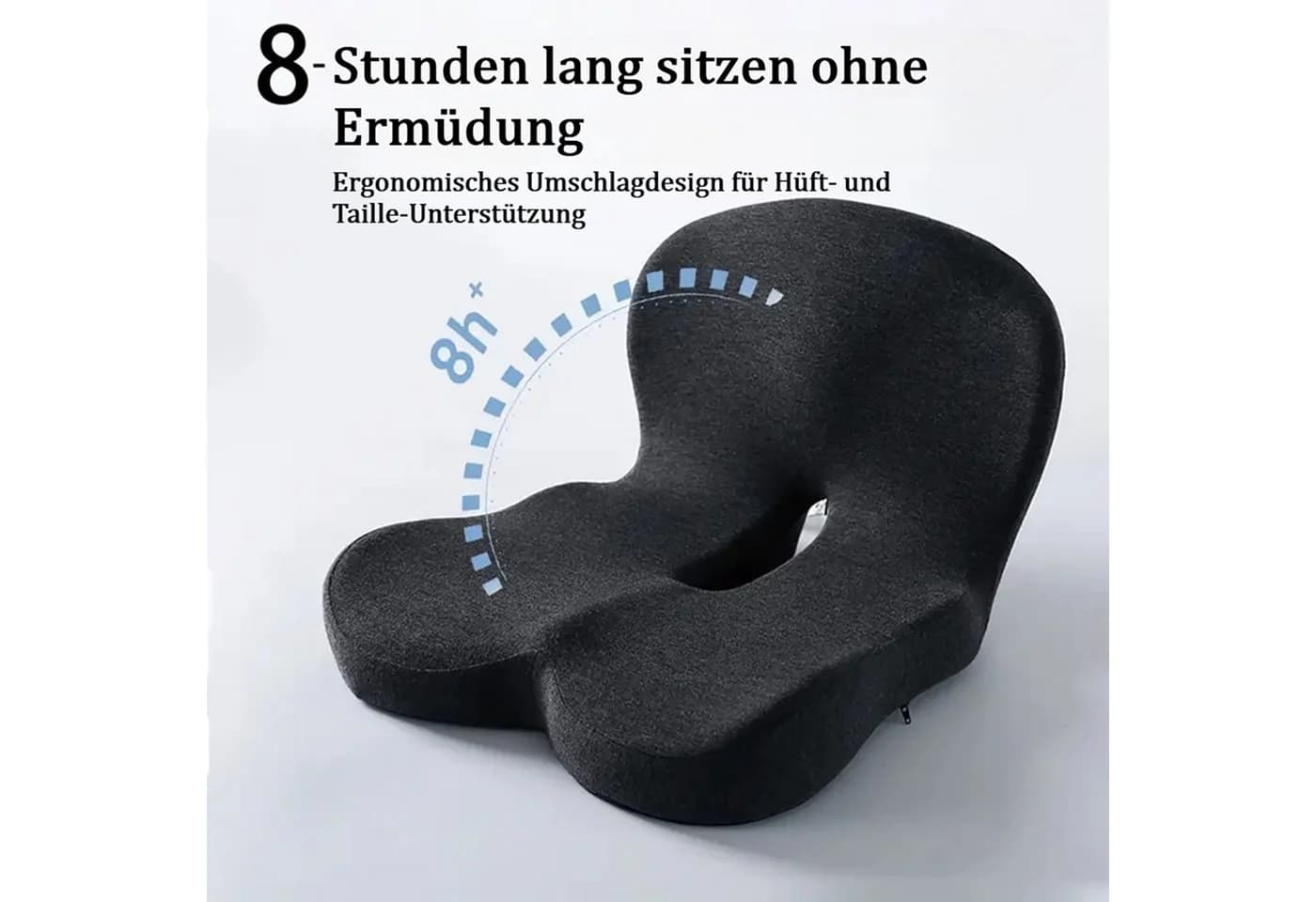 wohnTRAUM24 Orthopädisches Sitzkissen Memory Foam Schwarz - Bild 4