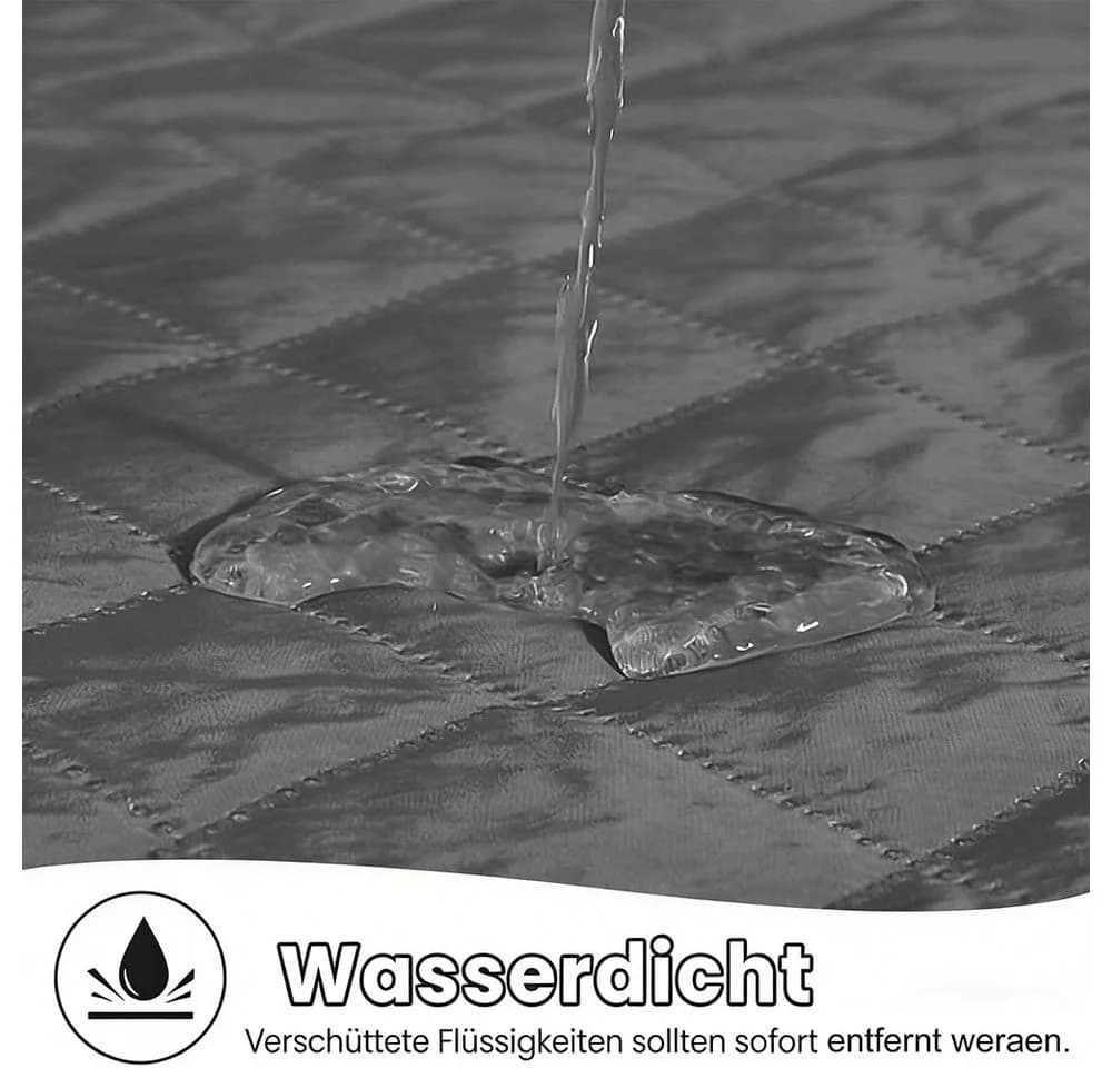 wohnTRAUM24 Sesselschoner Grau Wasserdicht Mit Tasche - Bild 4