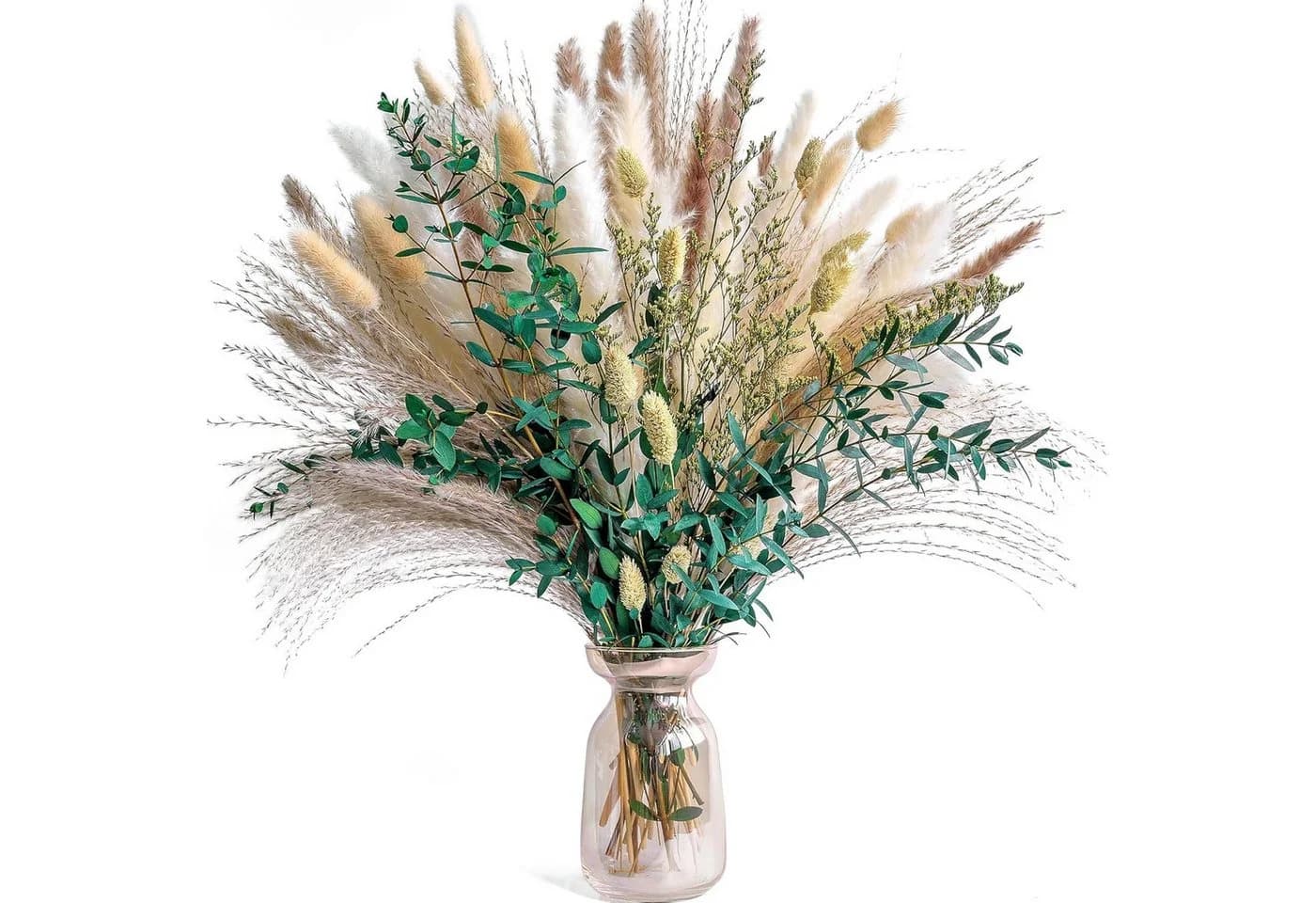 Trockenblumenstrauß aus Pampasgras und Hasenschwanzgras - Bild 2