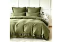 wohnTRAUM24 Bettwäsche Set Boho-Quasten Olivgrün Mikrofaser Bild 1