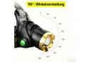 wohnTRAUM24 LED Stirnlampe Wiederaufladbar 3 Modi Bild 3