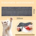 wohnTRAUM24 Kratzmatte 200x40 cm Selbstklebend Kratzteppich Katze Wand Sofa Bild 1