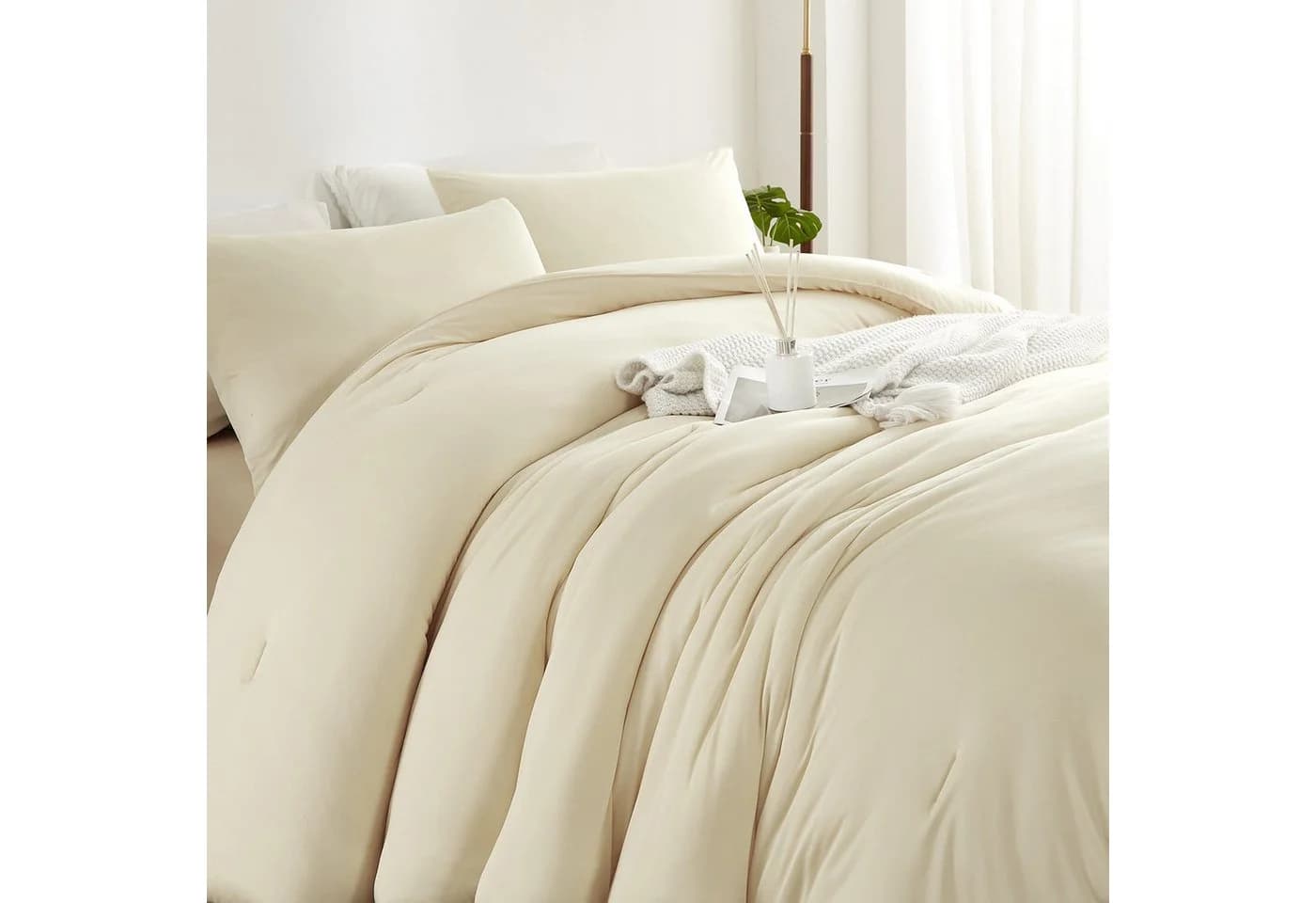 ibettertec Microfaserbettdecke 135x200 200x200 cm Ganzjahresdecke Weich und Bügelfrei Premium Qualität - Bild 3