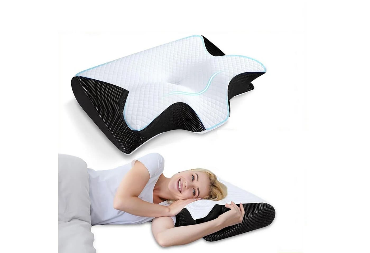 wohnTRAUM24 Nackenstützkissen Orthopädisches Kissen Memory Foam - Bild 2