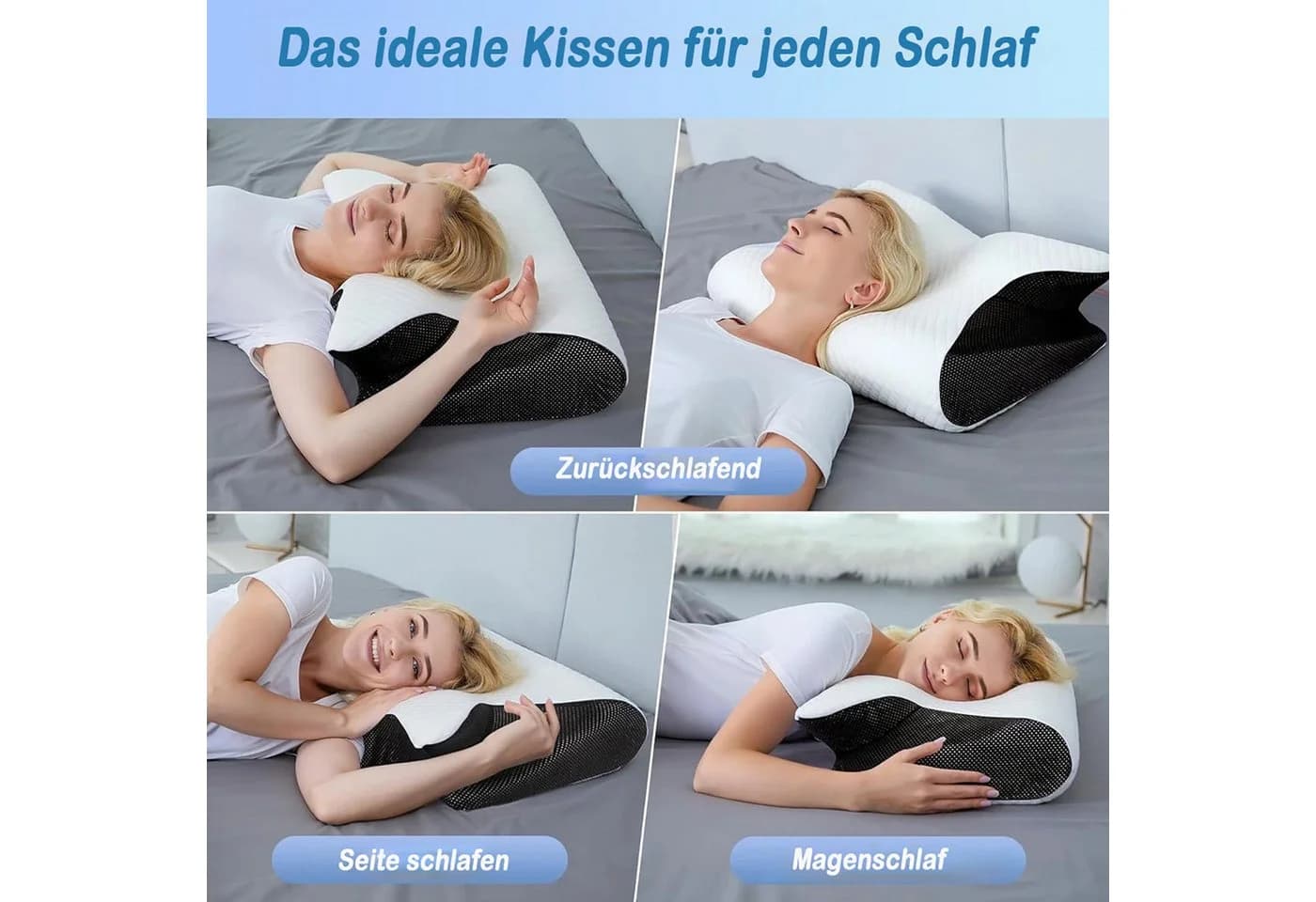 wohnTRAUM24 Nackenstützkissen Orthopädisches Kissen Memory Foam - Bild 5