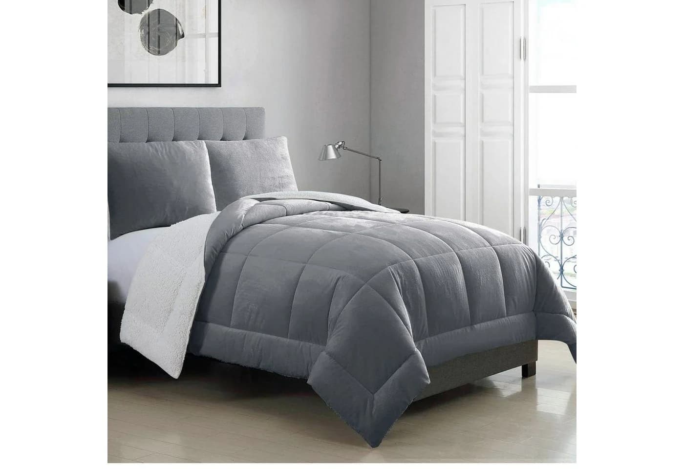 Wohndecke Sherpa Fleecedecke 135x200cm 200x200cm Steppdecke ibettertec
