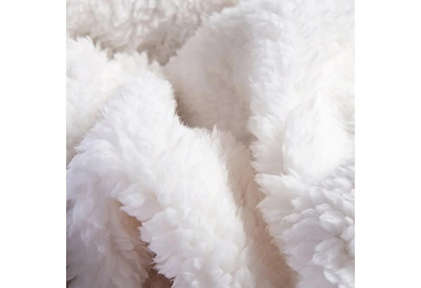 Wohndecke Sherpa Fleecedecke 135x200cm 200x200cm Steppdecke ibettertec - Bild 5