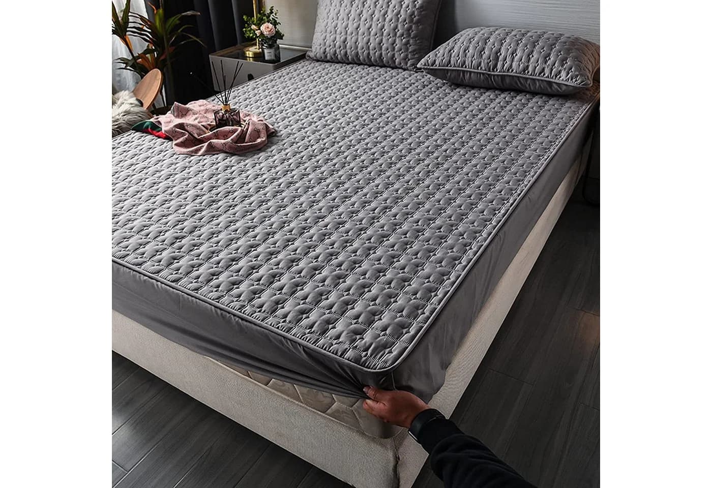 Matratzenauflage Baumwolle 90x200cm, 140x200cm, 180x200cm ibettertec Atmungsaktiv - Bild 3