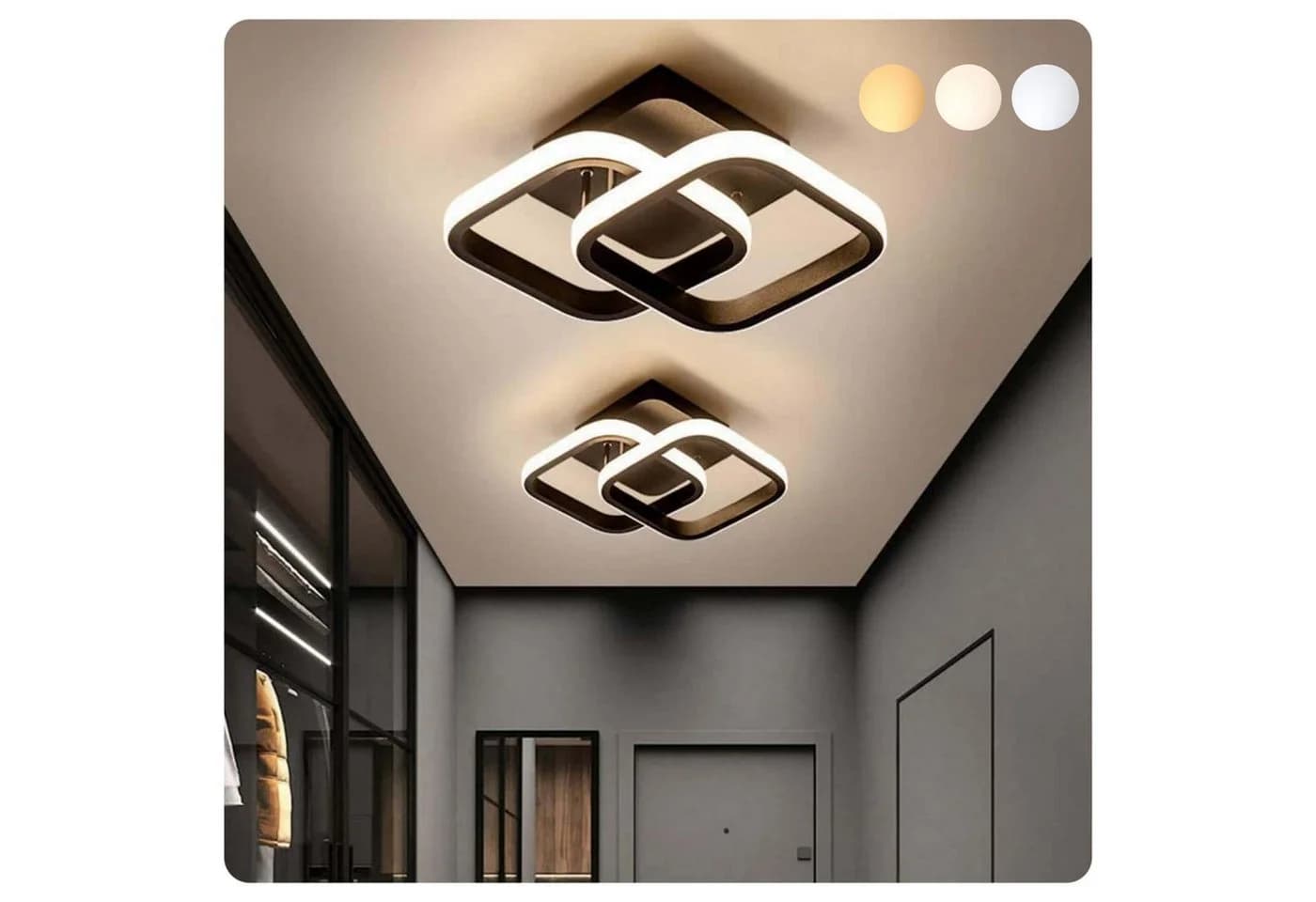 ibettertec Deckenleuchte LED Dimmbar 3-Farbige Decken-Lampe - Bild 2