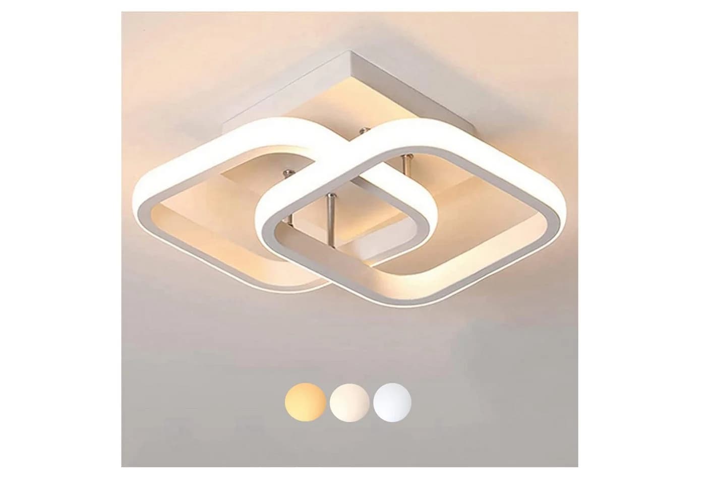 ibettertec Deckenleuchte LED Dimmbar 3-Farbige Warmweiß Neutralweiß Kaltweiß - Bild 2