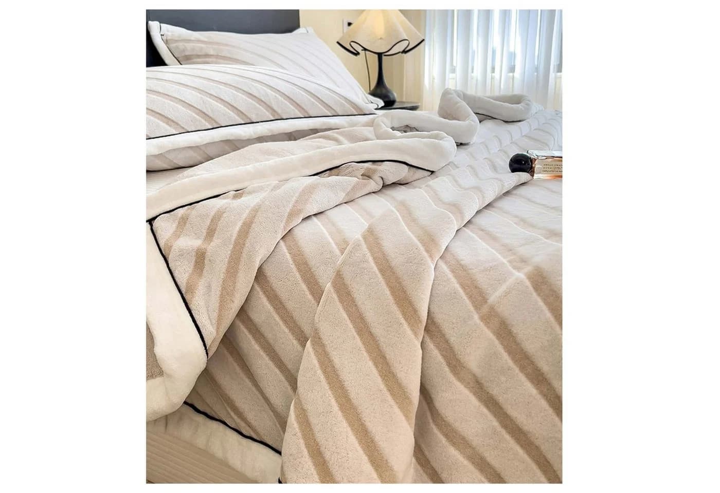 Überwurf Wohndecke Kuscheldecke Fleecedecke Sofadecke Warm Weich Soft Flanell, ibettertec, antistatisch, Superweich, warme Couch-Decke, Tagesdecke 130x150cm - Bild 5