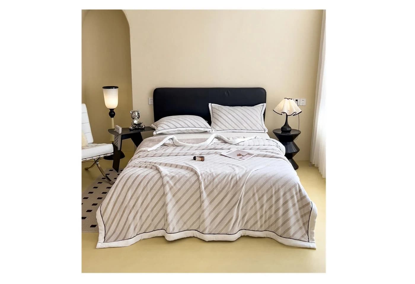 Überwurf Wohndecke kuscheldecke Fleecedecke Sofadecke Warm Weich Soft Flanell, wohnTRAUM24, antistatisch, Superweich, warme Couch-Decke, Tagesdecke 130x150cm - Bild 2