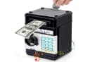 ibettertec Elektronische Spardose Safe Schwarz mit Passwort Bild 2