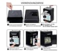 ibettertec Elektronische Spardose Safe Schwarz mit Passwort Bild 3