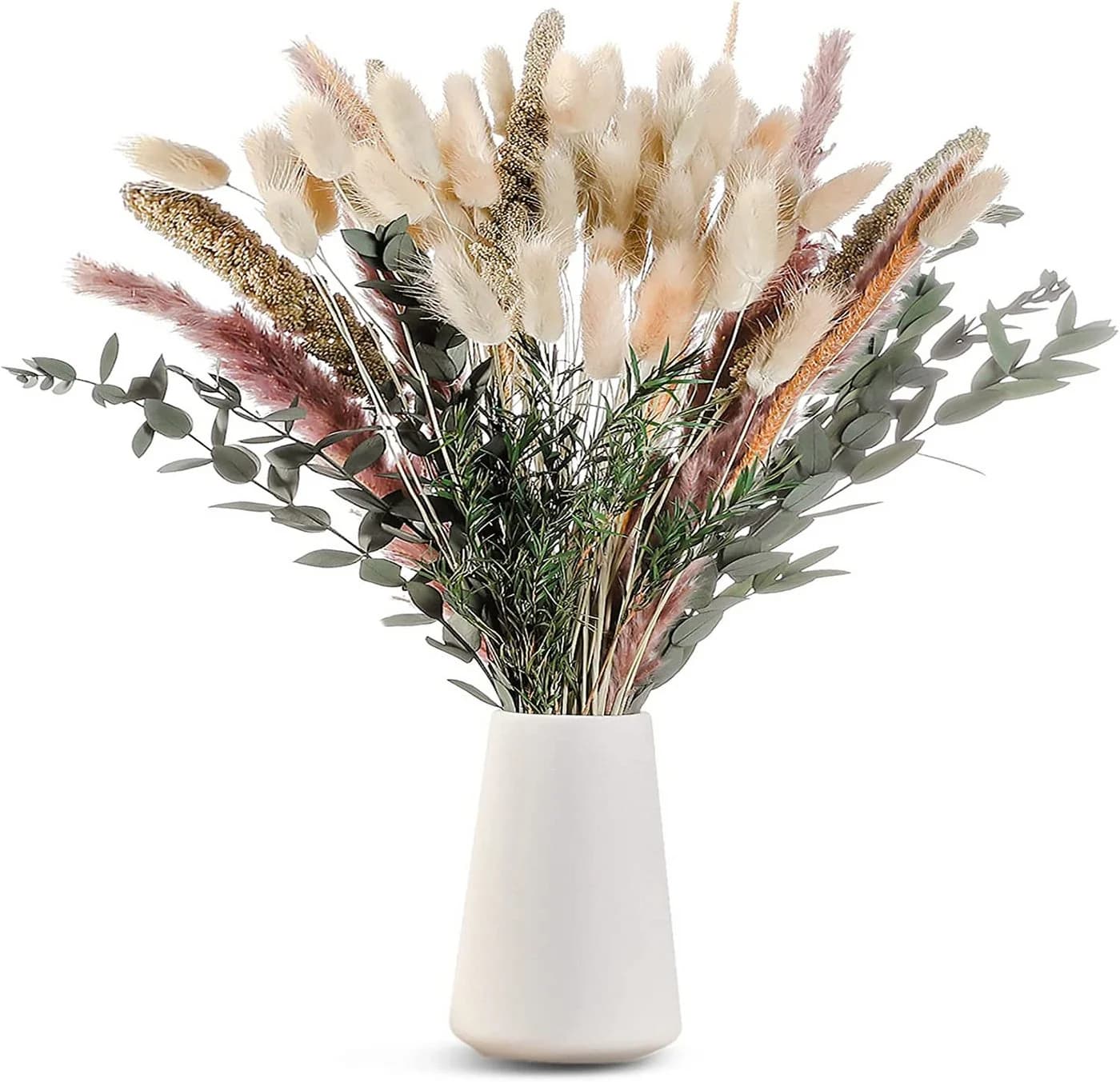 Toomoke Trockenblumen Pampasgras 85 Stück Weiß 45 cm - Bild 2