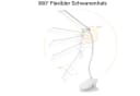 ibettertec LED Klemmlampe mit Touch Dimmbar & USB Wiederaufladbar Bild 5