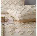 ibettertec Bettwäsche Getuftet 135x200,200x200cm,Shabby Chic Bettbezug, Boho-Stickerei Bettwäsche-set mit Reißverschluss,Kissenbezug 80x80cm Bild 5
