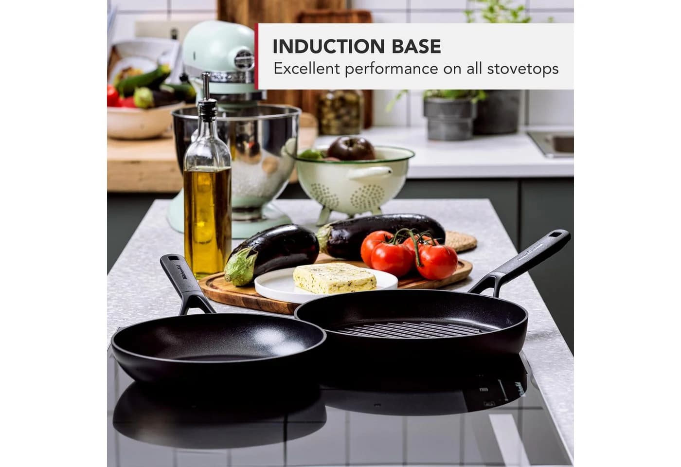 KitchenAid Bratpfanne 20 cm Schwarz Aluminium Keramik Antihaft - Bild 5
