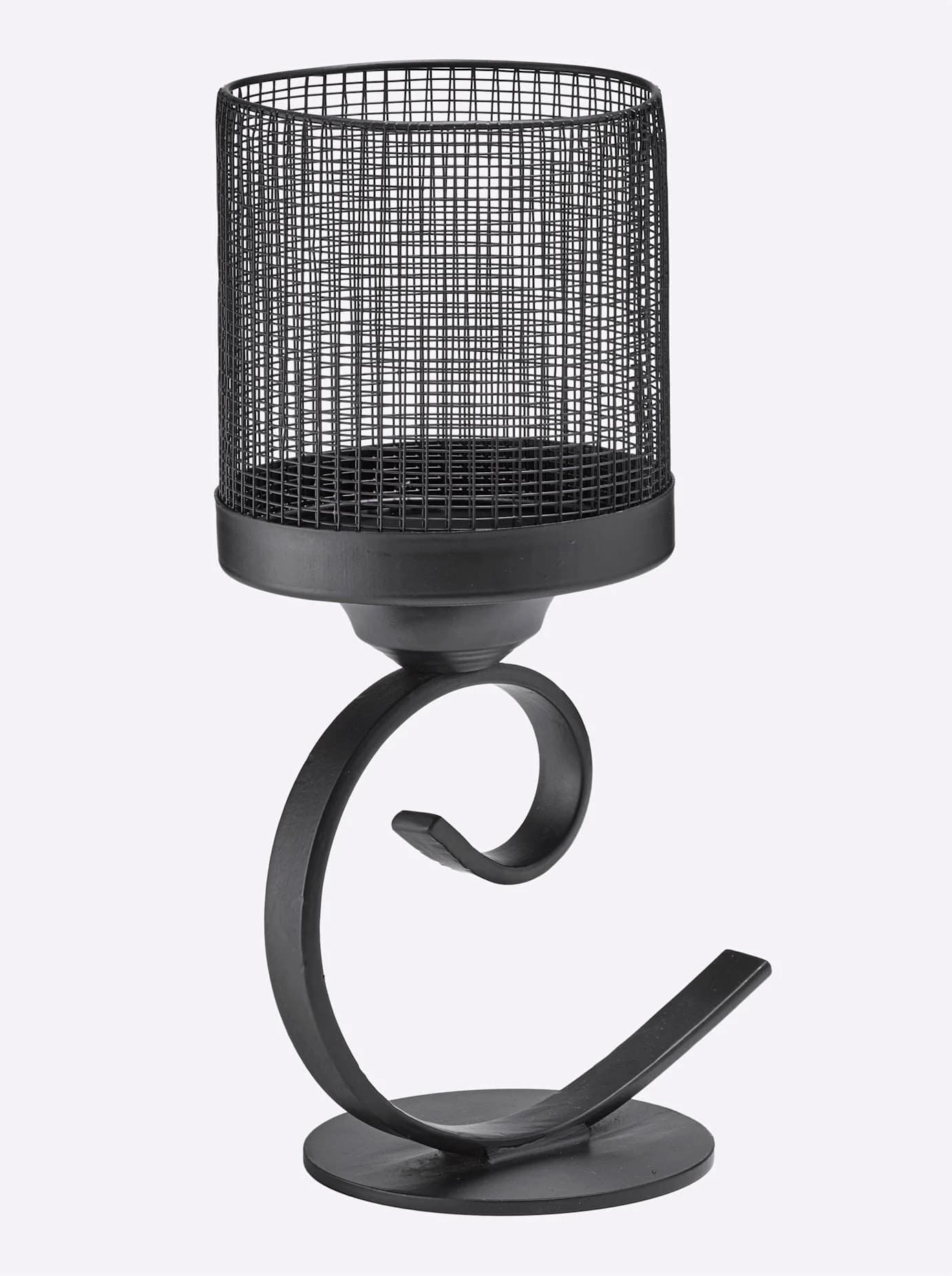HEINE HOME Windlicht Schwarz Kerzenhalter