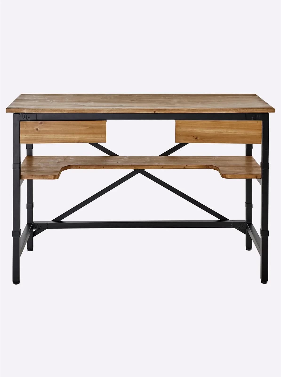 Schreibtisch HEINE HOME Schwarz Tanne