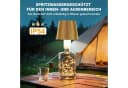 LaCute LED Flaschenlampe USB-C Akku Tischleuchte mit Lichterkette Gold Bild 5