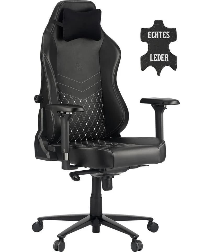 ZEN Gaming-Stuhl SAGA Echtleder mit 4D-Armlehnen - Bild 2