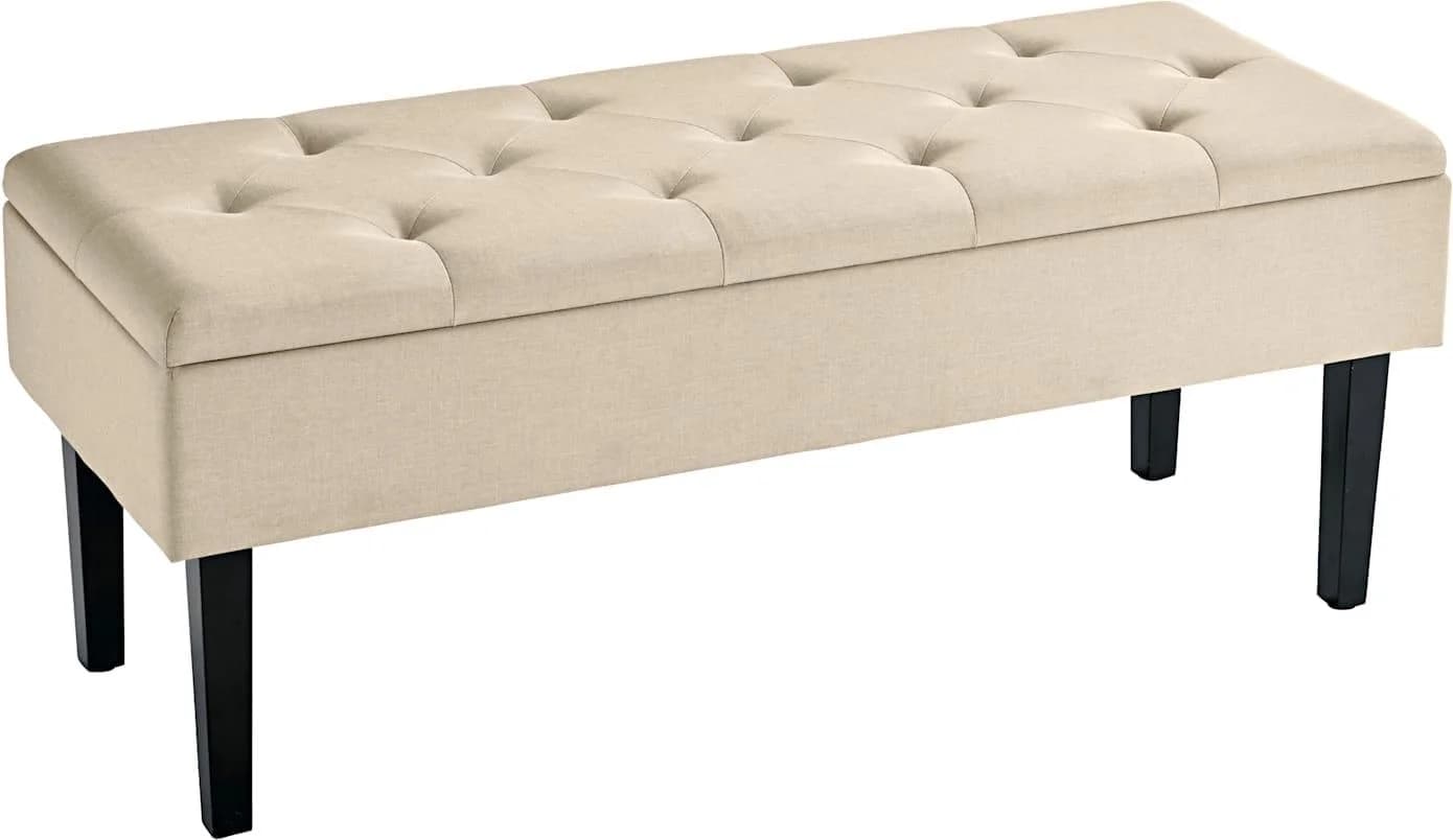 Baur Versand Bank Beige Holz Kunststoff Polyester