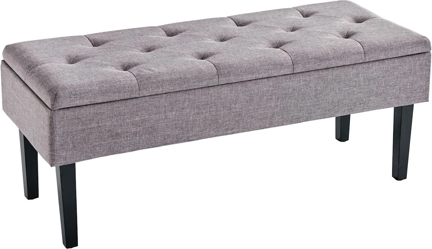 Baur Versand Bank Hellgrau Holz Kunststoff Polyester