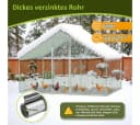Clanmacy Hühnerstahl 3x8x2m Stahl Voliere mit UV-Dach Bild 3