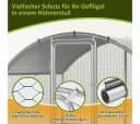 Clanmacy Hühnerstahl 3x8x2m Stahl Voliere mit UV-Dach Bild 4