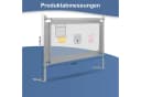 Clanmacy Bettschutzgitter 150cm Kinderbett Metall Bild 1