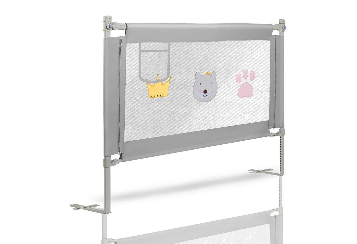 Clanmacy Bettschutzgitter 150cm Kinderbett Metall - Bild 2