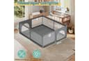 Clanmacy Laufgitter Baby Laufstall 1,5m×1,8m Absperrgitter Bild 1