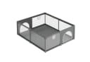 Clanmacy Laufgitter Baby Laufstall 1,5m×1,8m Absperrgitter Bild 2