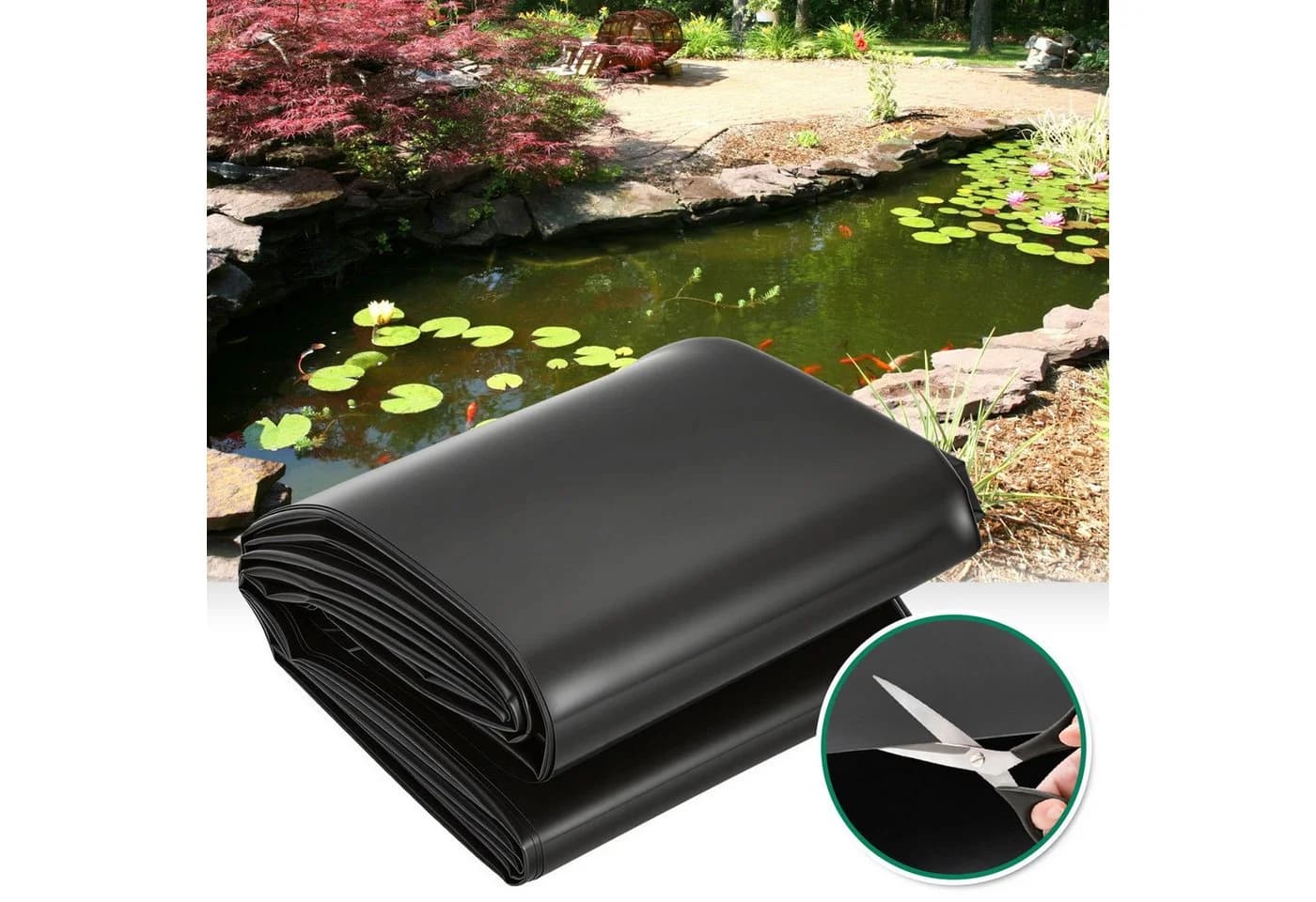 Clanmacy Teichfolie HDPE 0,5mm UV-beständig wasserdicht - Bild 2