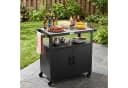 Feasto Servierwagen Edelstahl Schwarz 100x45x89,5 cm Bild 2
