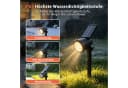 Clanmacy LED Solar Gartenstrahler Schwarz Warmweiß IP65 Bild 4