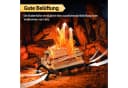 Clanmacy Feuerrost Kaminrost V-Form Schwarz Stahl Bild 5
