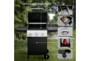 LALAHO Gasgrill Grillwagen 3 Brenner Schwarz mit Unterschrank Bild 1