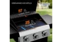 LALAHO Gasgrill Grillwagen 3 Brenner Schwarz mit Unterschrank Bild 3