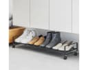Yamazaki Schuhregal Tower Schwarz Metall mit Rollen Bild 2
