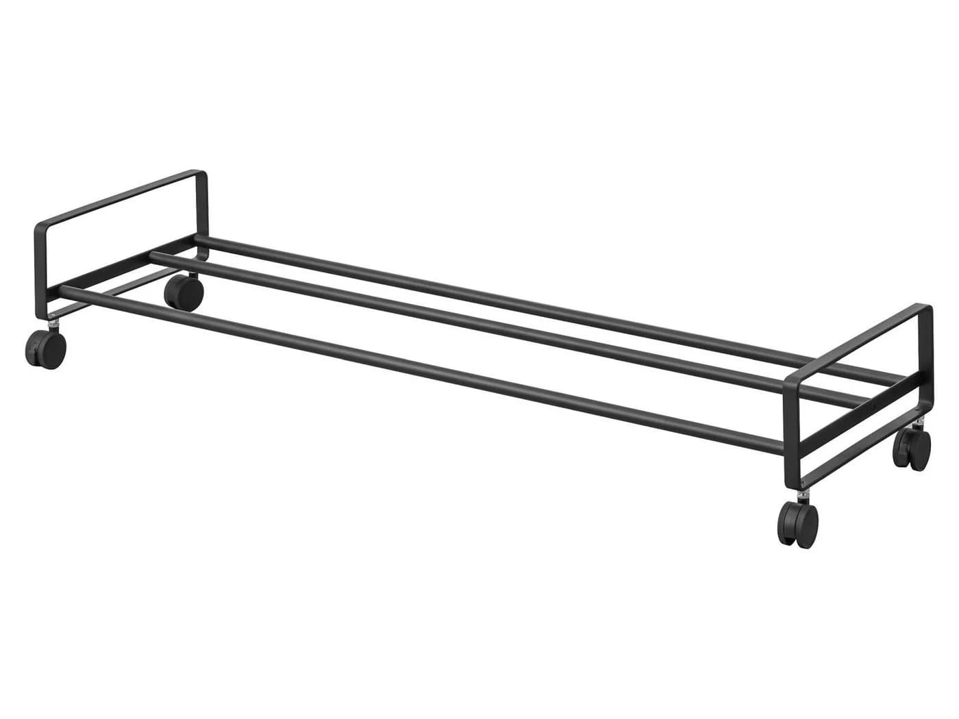 Yamazaki Schuhregal Tower Schwarz Metall mit Rollen - Bild 3