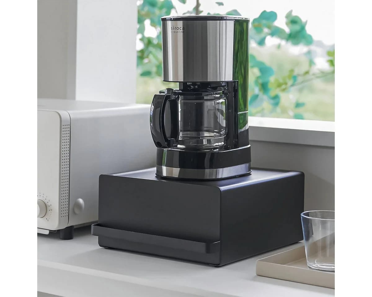 Yamazaki Küchenregal Tower Schublade Schwarz Metall 1 Auszug - Bild 2