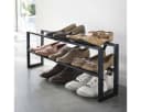 Yamazaki Schuhregal Line Metall Schwarz Ausziehbar 2 Ebenen Bild 2