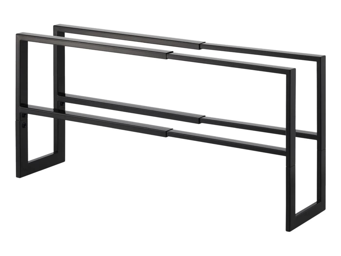 Yamazaki Schuhregal Line Metall Schwarz Ausziehbar 2 Ebenen - Bild 4