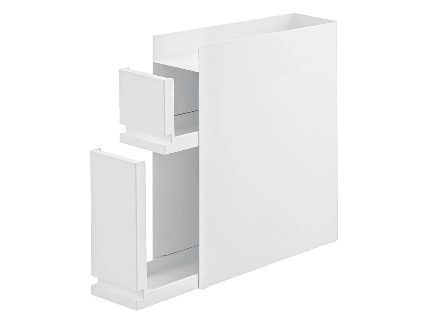 Yamazaki Küchenregal "Tower" Küchenablage 50x52x12cm mit 2 Auszügen, platzsparend, als Gewürzregal in der Küche, schmal, Metall Regal - Bild 4