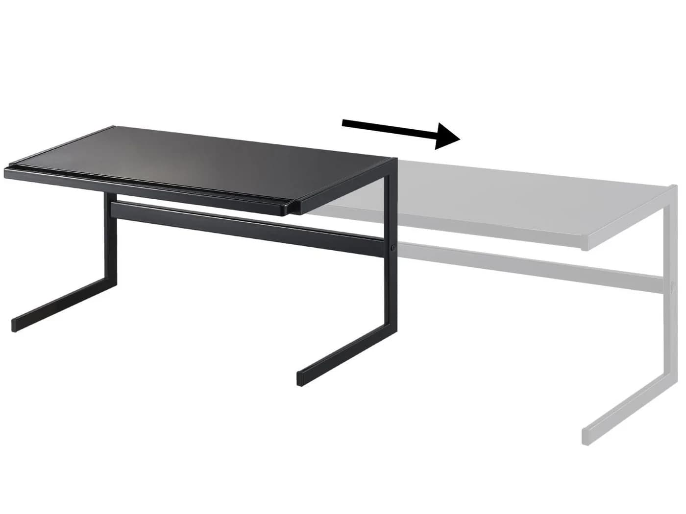 Yamazaki Küchenregal "Tower" Metall 54 bis 92cm ausziehbar - Bild 3