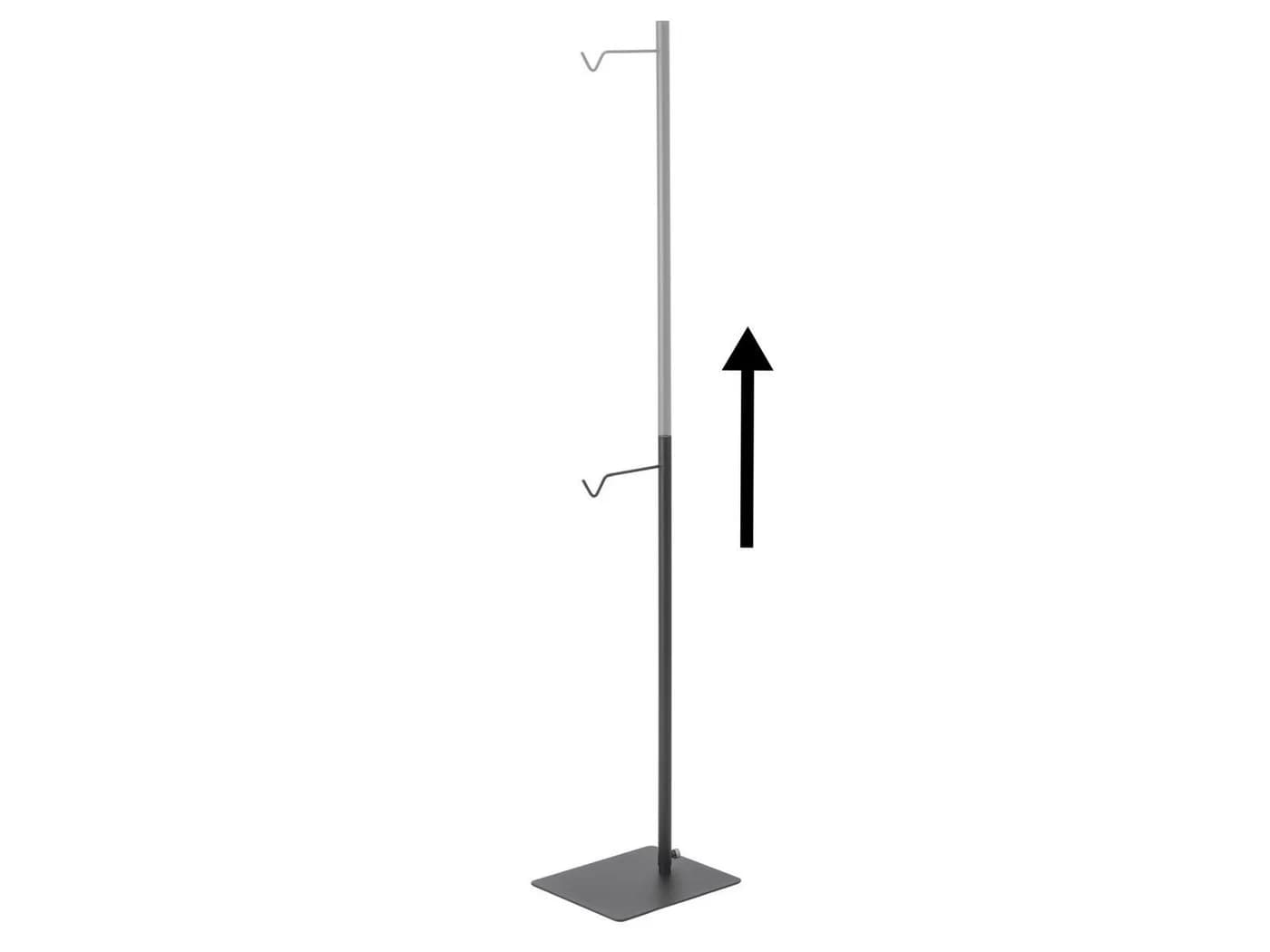 Yamazaki Blumenampel Tower Metall Schwarz Verstellbar Universalständer - Bild 3